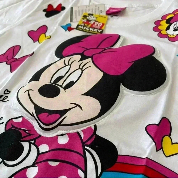 Minnie Mouse 3D Head TShirt Girls NWT - Picture 3 of 10